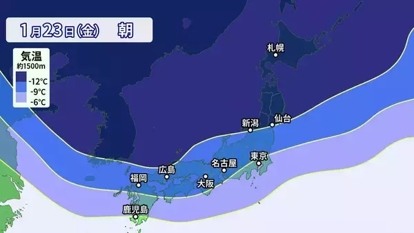 「【雪情報】名古屋などでも雪か “今季最強＆最長寒波”が襲来 平地も雪目安の寒気が列島に居座る  警報級大雪のおそれも 春の陽気から一転… 来週は“極寒” 最新の雪シミュレーション」の画像