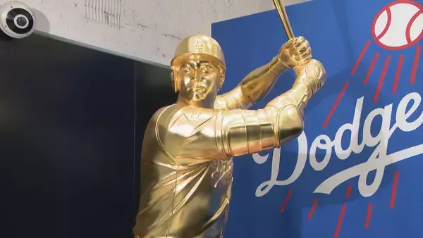 「等身大の“黄金の大谷選手像”が登場 価格は“5500万円” 松坂屋名古屋店の「大黄金展」今月12日まで開催」の画像