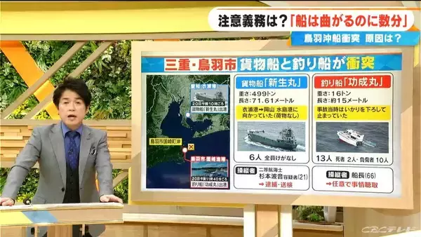 釣り客2人死亡 三重・鳥羽沖の船舶事故 一体何が起きた？ 今回 逮捕・送検された｢二等航海士｣とは 【大石邦彦解説】