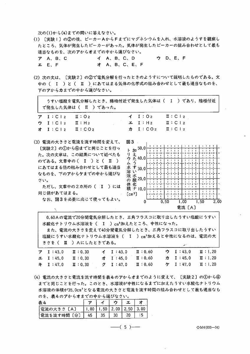 愛知県公立高校入試2026「理科」の試験問題・解答「タマネギの卵細胞1つあたりに含まれる染色体の数は8本である…」全問掲載