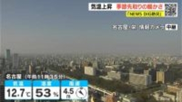 予想最高気温は名古屋･岐阜･津で15℃ あすも3月中旬～4月上旬並みの暖かさに 黄砂に注意 愛知･岐阜･三重の天気予報（1/16 昼）