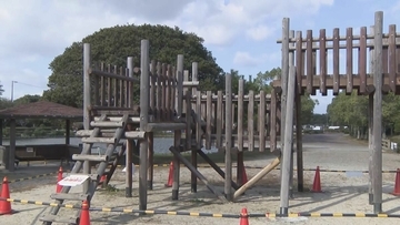 木製遊具のはしごが外れ30代男性が約1.5メートル落下 腰などを打つけが ボルトの老朽化が原因か 愛知･弥富市｢海南こどもの国｣