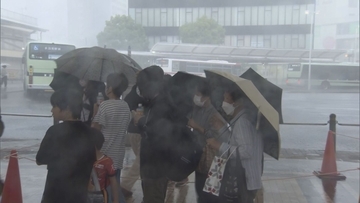 超レア？ “雨がっぱ姿”の「うながっぱ」 ゲリラ雷雨の中で暑さ対策を呼びかけ　暑い街で有名な岐阜 多治見市