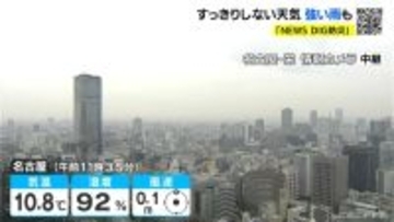 東海地方 きょう午後に雨は一旦止むも夜に再び降り出す見込み 予想最高気温は名古屋･岐阜で13℃ あすは太平洋側中心に日差し戻る 名古屋･愛知･岐阜･三重の天気予報（11/25･昼）