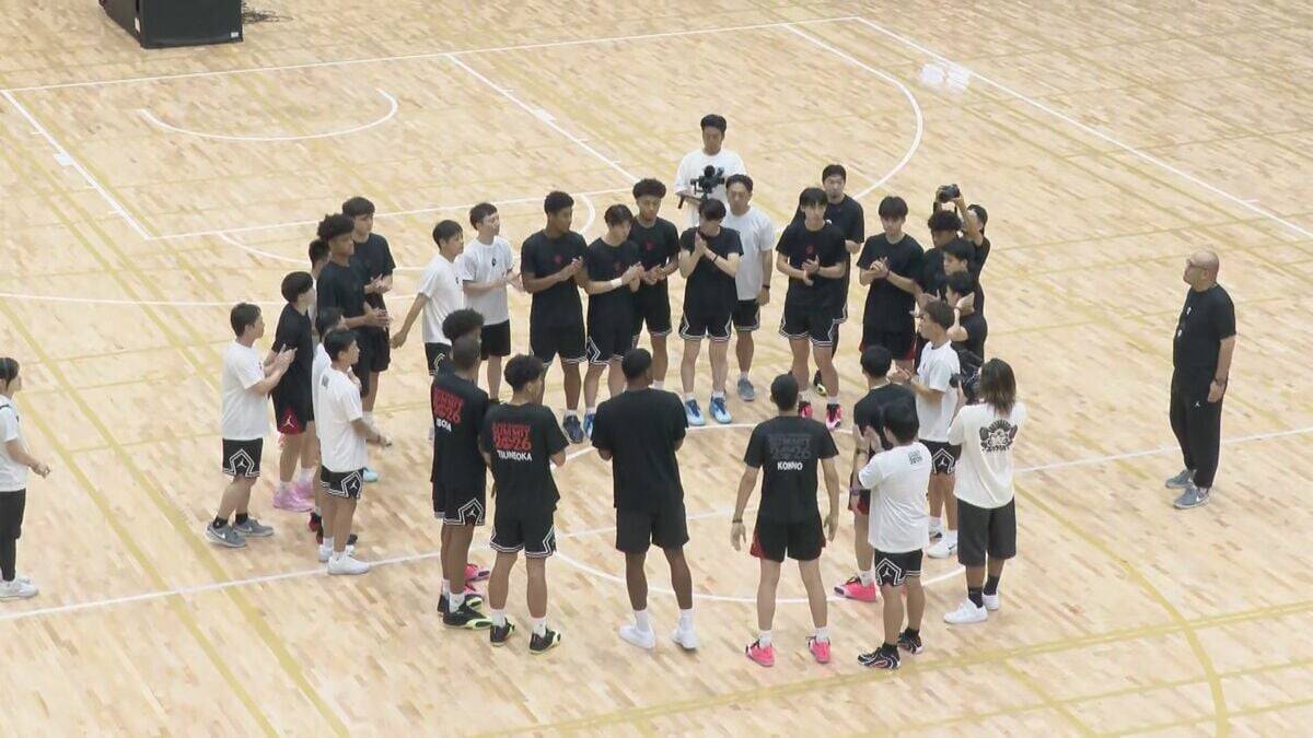 バスケ八村塁選手 アジア大会の会場で期待の若手に指導 世界の舞台で戦うために… 愛知国際アリーナ