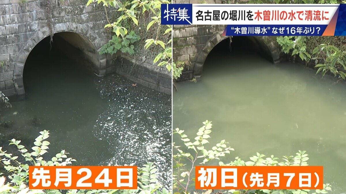 名古屋の堀川 よどんだ水を木曽川からの導水で清流に!? その効果は… “常時導水”には高い壁