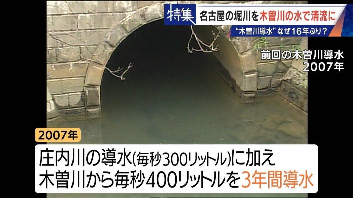 名古屋の堀川 よどんだ水を木曽川からの導水で清流に!? その効果は… “常時導水”には高い壁