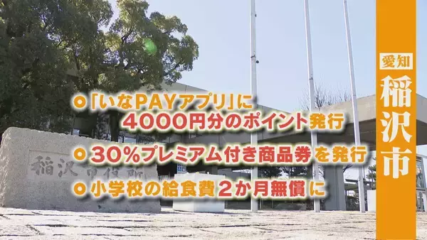 「物価高対策 名古屋市は“プレミアム付き商品券”発行を検討「重点支援地方交付金」2兆円どう使う？現金給付･水道料金無料化･小学校の給食費無償の自治体も」の画像
