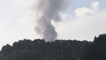 岐阜・御嵩町の炭素繊維のリサイクルなどを手掛ける会社工場で火事 鎮火のめど立たず