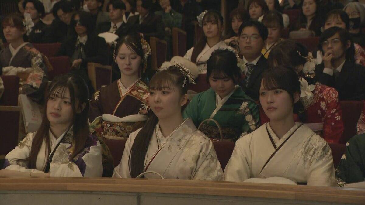 ｢社会人として頑張ろうと思う｣ 成人の日 名古屋市内で｢二十歳の集い｣ 今年度名古屋市内で20歳を迎えるのは約2万1000人