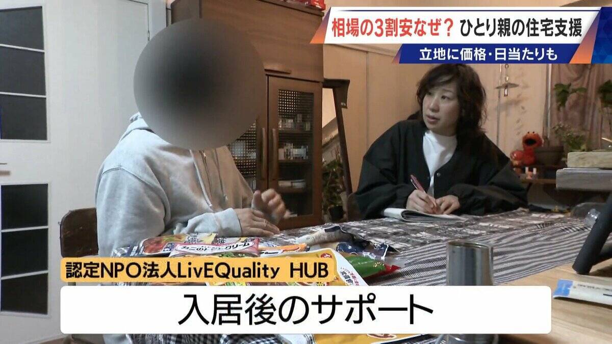 2LDKで4万8000円も 相場より3割安い“アフォーダブル住宅” シングルマザーの住宅支援 日当たりや間取りにもこだわりが