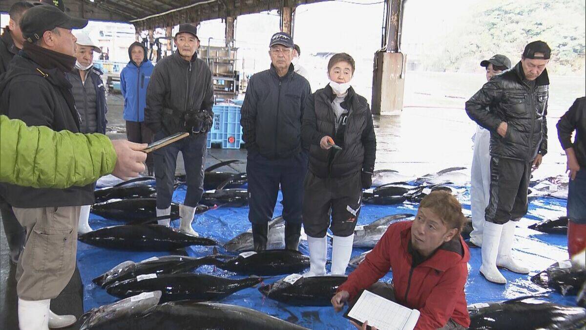 三重・尾鷲漁港で今年最後のマグロ約400本を水揚げ ｢年末商戦｣に向け活気 今年のマグロ“価格は例年並みもやや水揚げ量少なく”