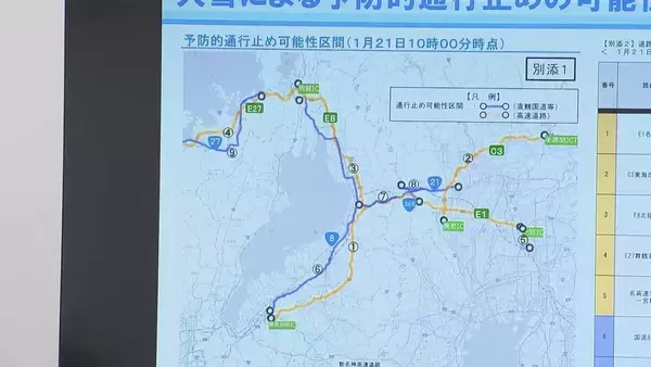 「過去には車内でドライバーが死亡した事例も…“今季最強･最長寒波” 高速道路などでの立ち往生に厳重警戒」の画像
