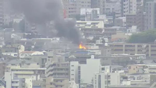 【速報】｢家から煙、炎が出ている｣ 名古屋･昭和区で住宅火災 激しい黒煙も…