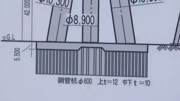「高さ200メートルの“巨大煙突” 地震による倒壊への対策は？ 基礎に524本の杭 煙突が折れない対策も」の画像