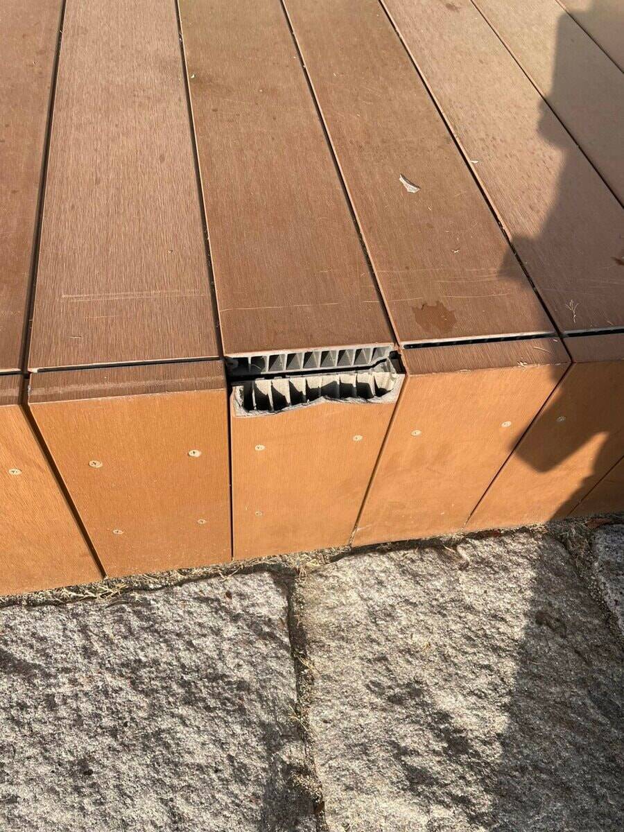 公園の休憩スペースのデッキが破損　13か所が欠けるなどの被害に…原因はスケートボードによる衝撃か　被害額は約60万円　愛知･岡崎市の籠田公園