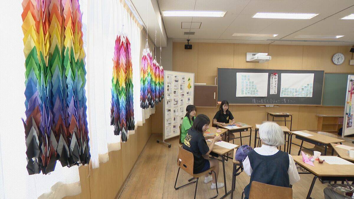 “平和の象徴”折り鶴…70年前に名古屋の女子高校生が広島に贈った千羽鶴がその始まりだった 原爆で亡くなった少女への思いをつなぐ【戦後80年】