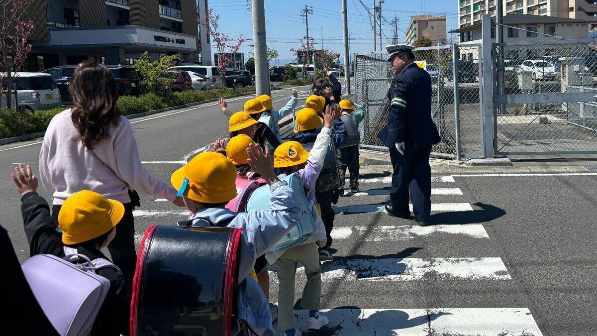 小学1年生が“付き添いなし”で登下校 ｢横断歩道では手をあげて｣ 警察が呼びかけ 不慣れな人が多い時期 一層の注意を 名古屋･港区