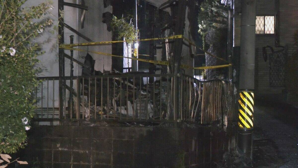 住宅が全焼し焼け跡から1人の遺体　4人家族の長男（19）と連絡取れず　愛知・岡崎市