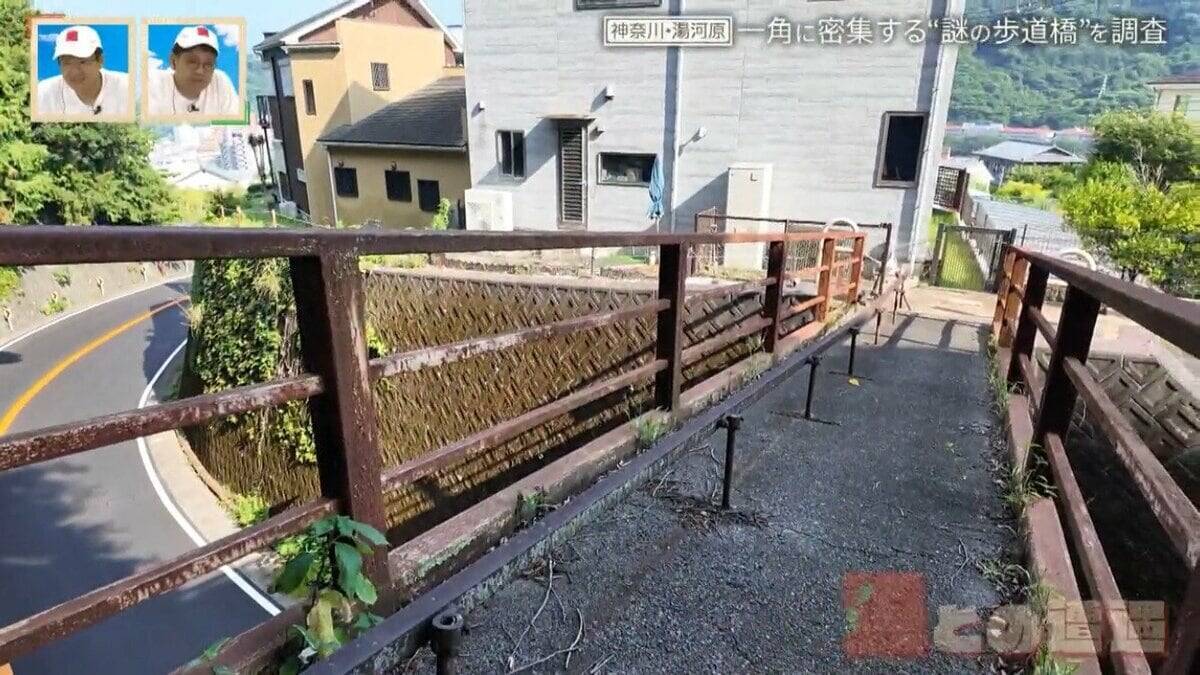 神奈川県の温泉地に潜む“謎の歩道橋” 一角に4本の歩道橋が密集するワケ【道との遭遇】
