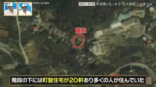 「神奈川県の温泉地に潜む“謎の歩道橋” 一角に4本の歩道橋が密集するワケ【道との遭遇】」の画像