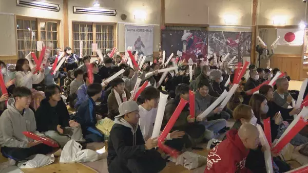 ｢僕らから見たら“金メダル”｣ 男子モーグル 堀島行真選手(28) 銅メダル獲得 地元の岐阜･池田町では同級生ら約90人がアツイ声援【ミラノ･コルティナオリンピック】