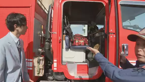 「｢金がなく消防車盗んで帰ろうと｣ 57歳男を逮捕 直前にはトイレの壁が焼ける不審火 約9キロ運転し事故…取り押さえられる」の画像