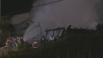 木造2階建て住宅全焼 住人の74歳男性けが 妻と三男は無事 出火当時ファンヒーターを使用 岐阜・笠松町