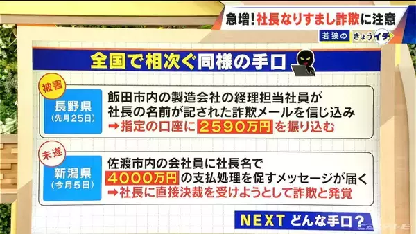 「突然届いた社長のメールは“詐欺”だった「新しいLINEグループの作成をお願いします」フリーアドレスにだまされないで」の画像