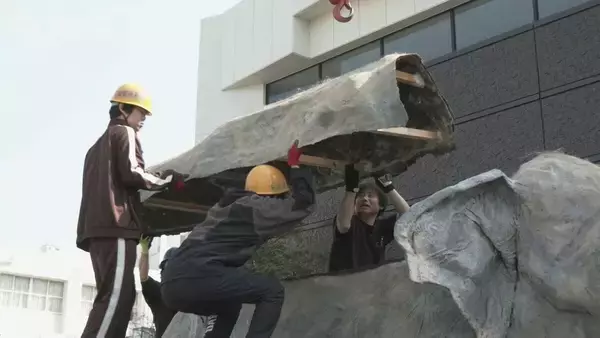 「去年7月に天国へ 多くの人に愛されたアジアゾウ｢ふじ子｣ 地元高校生が実物大の像を制作 4月12日の“ふじ子の生誕祭”でお披露目 愛知･岡崎市」の画像