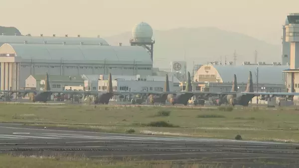 「自衛隊輸送機が県営名古屋空港に緊急着陸 エンジン系統に不具合 搭乗者6人にケガなし 航空自衛隊小牧基地」の画像