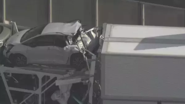 「車4台が絡む事故 50代くらいの男性が意識不明 20代男性がケガ 伊勢湾岸道 豊明IC～名古屋南JCT 下り線で通行止め」の画像