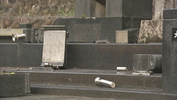 相次ぐ墓荒らし… 防犯カメラに映った犯人は“サル” 被害総額30万円の墓も｢相手がサルでは…」なぜ墓を狙う？ 岐阜･下呂市
