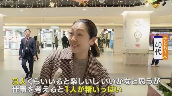 「この1年で90万人減 深刻な課題“人口減少” 少子化対策は何のため？ 専門家｢国や社会のためではなく“個人の理想子ども数”を産めるための支援｣」の画像