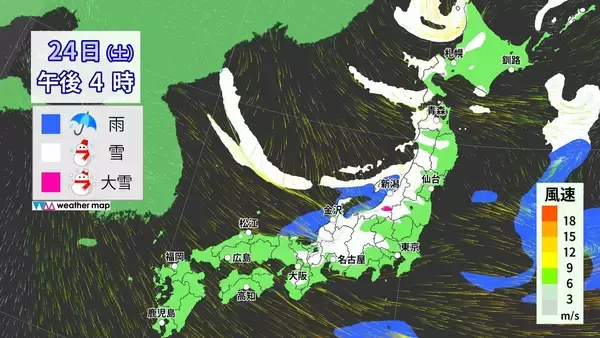 「【大雪情報】東海地方は週末に2回目のピーク “警報級大雪”も 名古屋は日曜日に降雪予想 最新の雪シミュレーション 愛知･岐阜･三重の天気予報」の画像