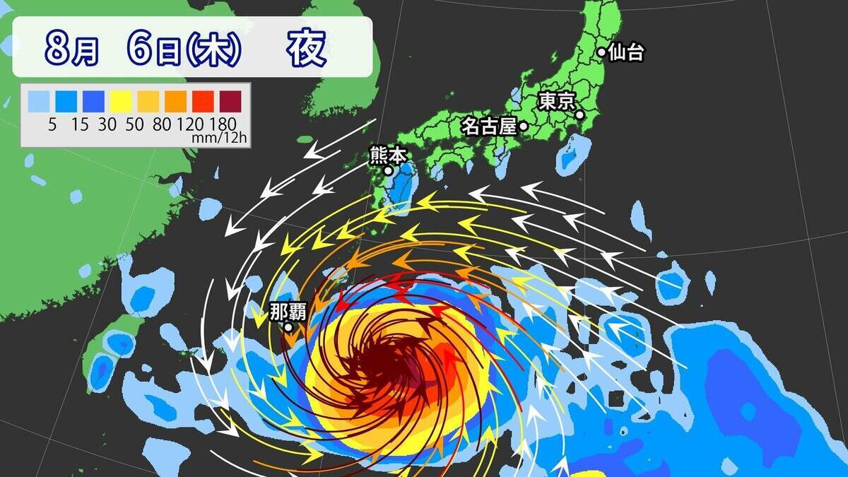 大型で非常に強い台風13号｢ドルフィン｣ 熊本など九州にも影響のおそれ 今後の進路 雨･風シミュレーション【台風情報】