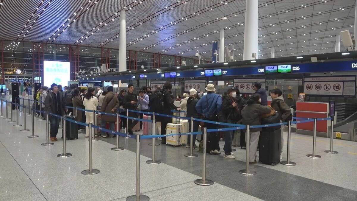 中国便は“7割以上減少” わずか4都市･週26便に 日本への“渡航自粛”呼びかけが影響か 中部空港