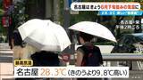 「名古屋は6月下旬並みの気温に 最高気温28.3℃ ｢ここまで暑くなるとは思っていなかった｣ 岐阜でも30℃に迫る暑さ」の画像1
