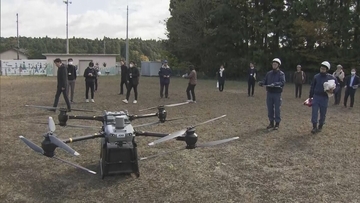 ドローンを使って｢燃料｣などの物資運ぶ実証調査 南海トラフ巨大地震などの災害時に山間部で集落が孤立したことを想定  三重･いなべ市
