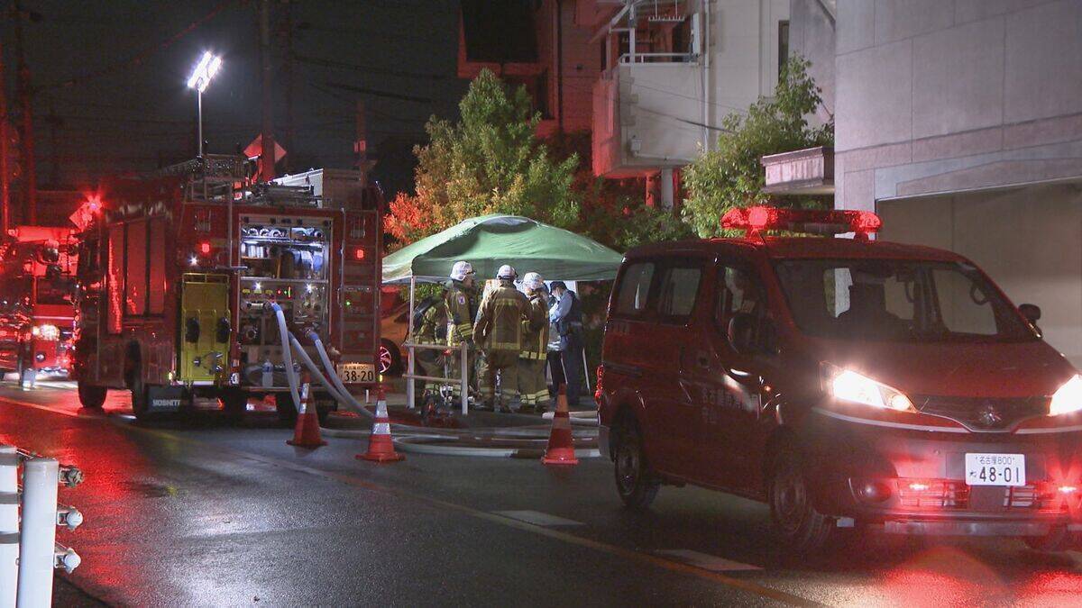 7階建てマンション3階の一室焼ける 住人とみられる40代くらいの男性 意識不明の状態で病院に運ばれる 名古屋・名東区