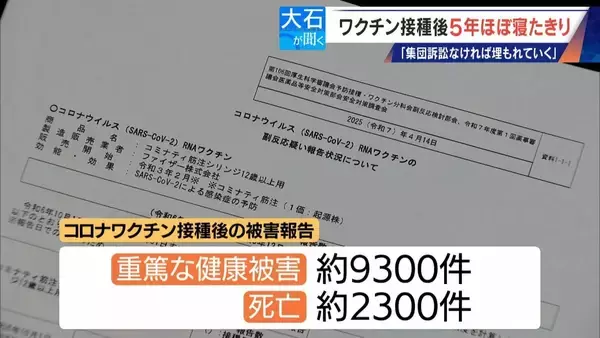 「6歳だった娘は小学5年に… 新型コロナワクチン接種後5年間ほぼ寝たきりの44歳女性 集団訴訟にも参加」の画像