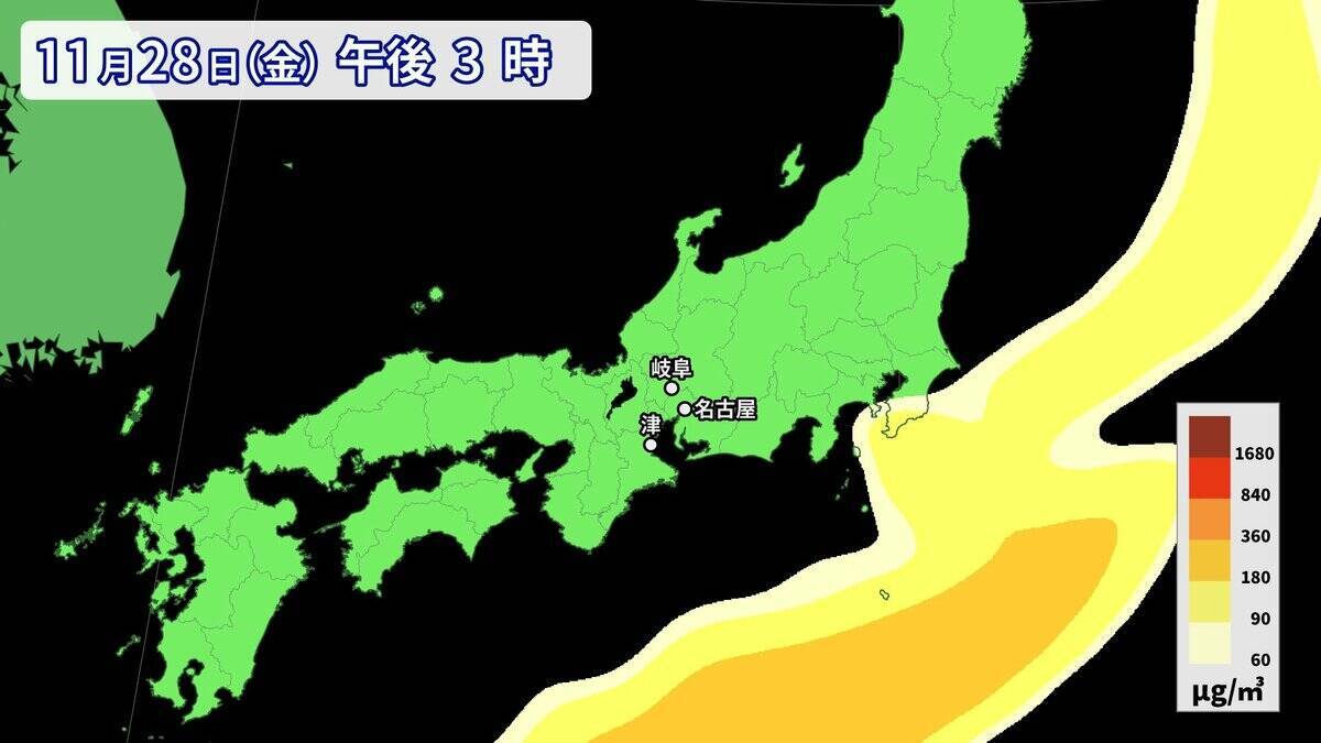 【黄砂情報】東海地方にも“季節外れの黄砂”がやってくる… いつどこで飛来？最新の予想 マスクや空気清浄機などで予防を
