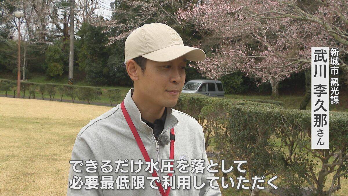 雨不足の東三河 桜の名所で“さくらまつり”始まる トイレは水圧落とし｢必要最低限の利用｣で使用再開 愛知･新城市の桜淵公園