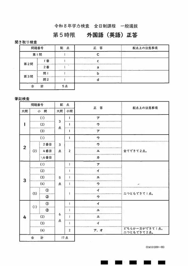 「愛知県公立高校入試2026「英語」の試験問題・解答「留学生との対話が成り立つように…」など全問掲載」の画像