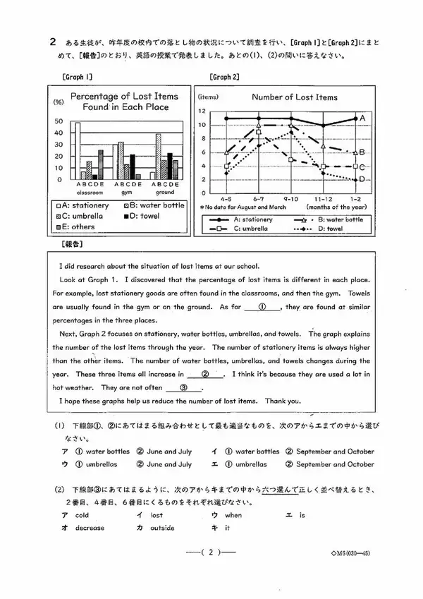 「愛知県公立高校入試2026「英語」の試験問題・解答「留学生との対話が成り立つように…」など全問掲載」の画像