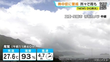 週末は広く晴れ 山間部を中心に急な雨も きょうは天気不安定… 所々で雨予想 愛知･名古屋･岐阜･三重の天気予報（8/7 昼）