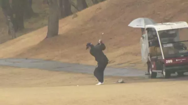 「｢中日クラウンズ｣出場権をかけたゴルフ大会始まる 全国からプロアマ119人が出場し雨の中熱戦  岐阜･可児市」の画像