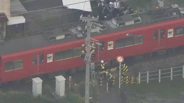 「1歳男児が列車にはねられる 1人で踏切に立ち入ったか… 男児は意識不明 名鉄名古屋本線 岐阜･岐南町」の画像