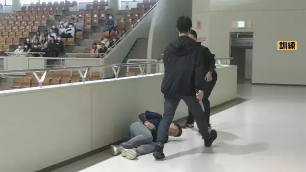 アジア大会前に会場で訓練 複数の観客が刺され “将棋倒し”も発生した想定…消防や警察 医師などが手順確認 愛知･岡崎市