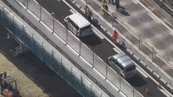 「東名阪道で大型バスなど3台絡む“玉突き事故”  一番後ろの軽ワゴン車が軽乗用車に…はずみでにバスに追突か 愛知･津島市」の画像